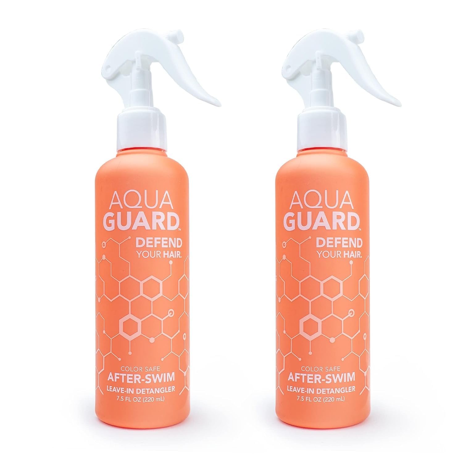 AQUA GUARD After-Swim UV Leave-In Detangler – Quick & Easy Detangling After Every Swim – Paraben & Gluten Free, Vegan, Color Safe, Leaping Bunny Certified (2-Pack)