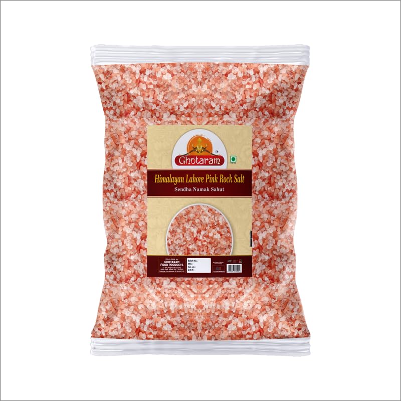 Ghotaram Feng Shui Lahori Sendha Pink Crystals Salt Unrefined | Impurity Free Negative Energy Cleanser | Optically Sorted | Natural Pink Rock Salt | Use for Vastu Dosh Remedy-200GM*1Pack