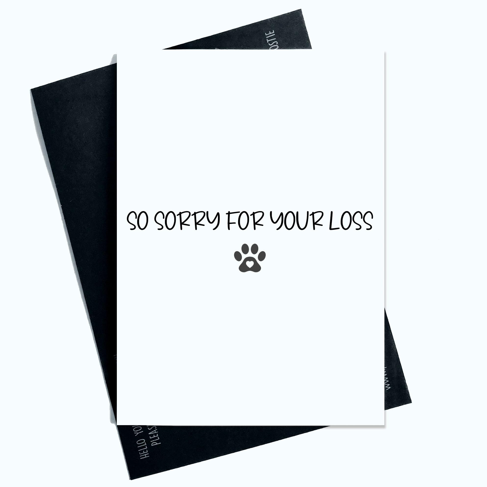 So Sorry For Your Loss Sympathy Card Thoughtful Pet Loss Condolence Greeting Comforting Words for a Beloved Dog's Journey Across the Rainbow Bridge Pet Dog Loss Card Dog Loss Cards Dog SP99