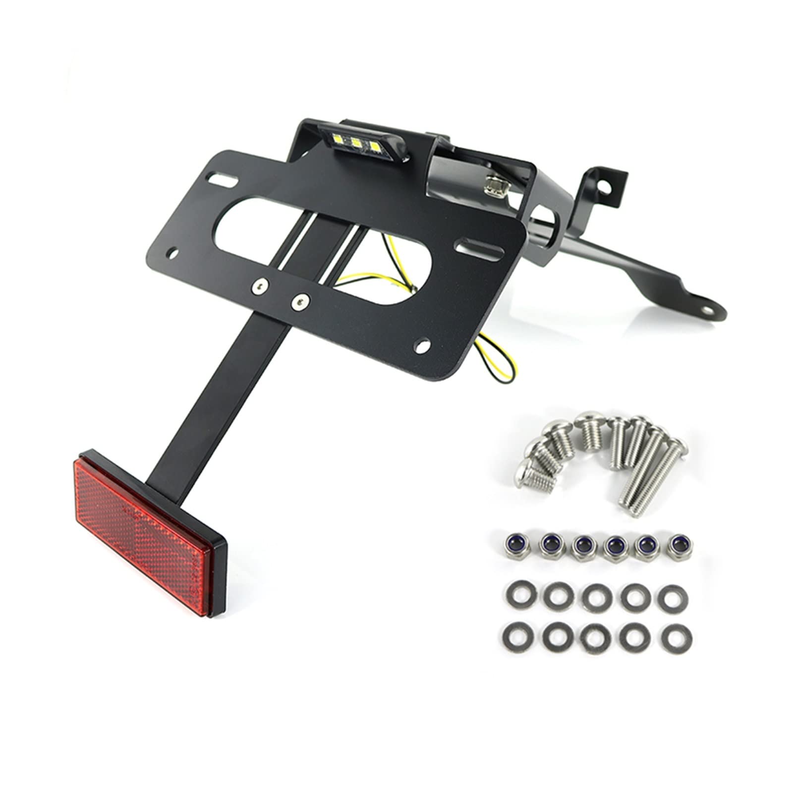 Support de plaque CB1000R 2018-2021 en aluminium noir de haute précision.