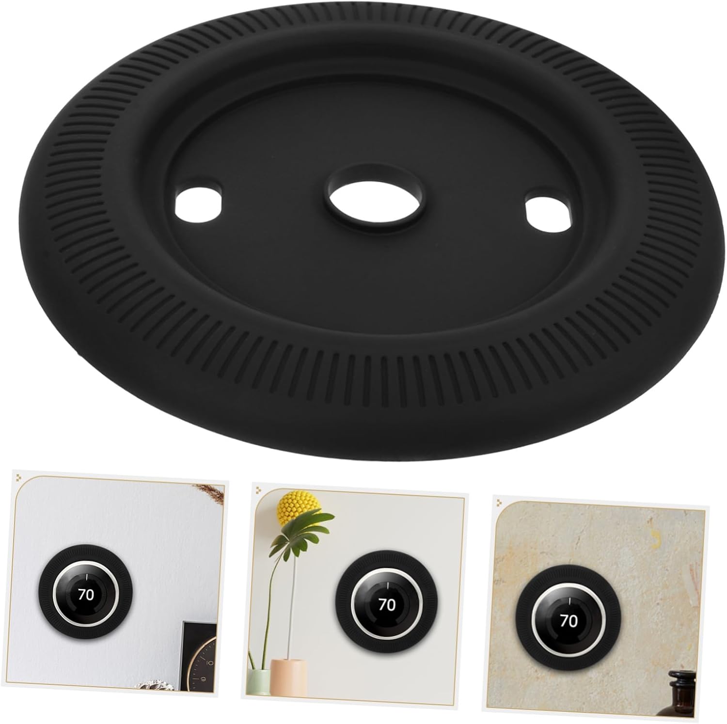 WOONEKY Silicone Wall Plate Cover for Thermostat Cover Emergency Light Sockets Thermostat Accessories