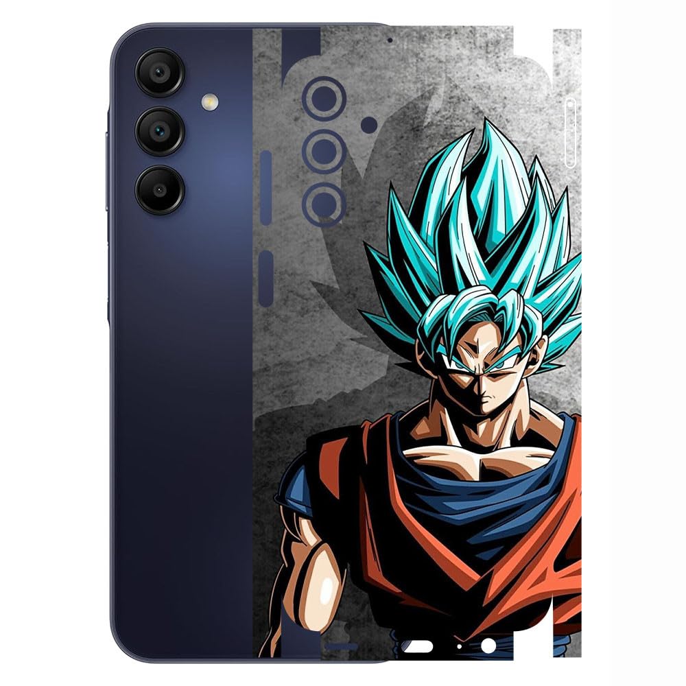 AtOdds - Compatible for Samsung Galaxy A25 (5G) - Mobile Back Skin Sticker - Lamination - Back Screen Guard Protector Film Wrap (Coverage - Back+Camera+Sides) (Design - Goku)-picture-39