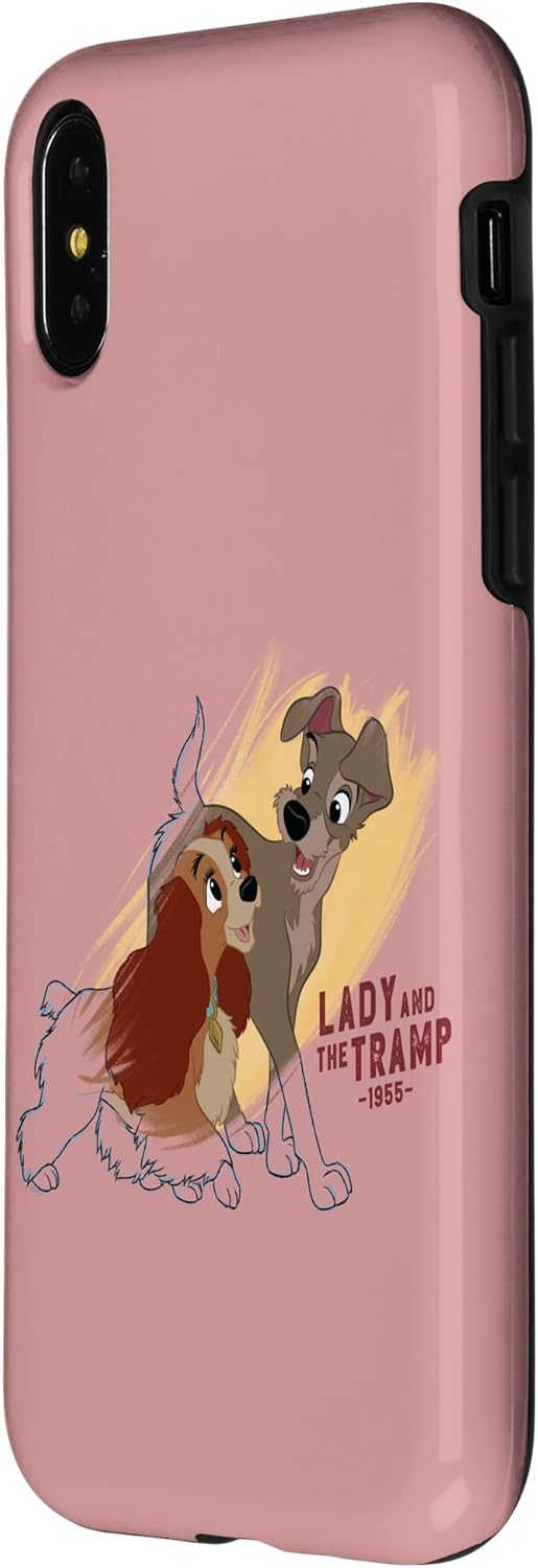 Disney Ink and Paint Lady and the Tramp 1955 Case for iPhone X/XS