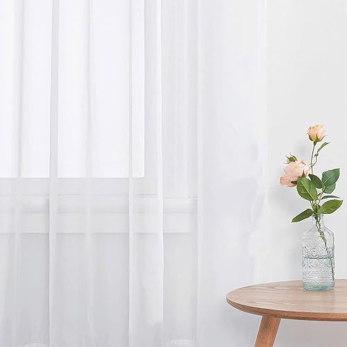 Miniatura 10 de Cortinas traslúcidas extralargas de 144, 156, 168, 192, 204, 216, 240 pulgadas de largo, cortinas de 2 pisos para sala de estar de alto celosía,