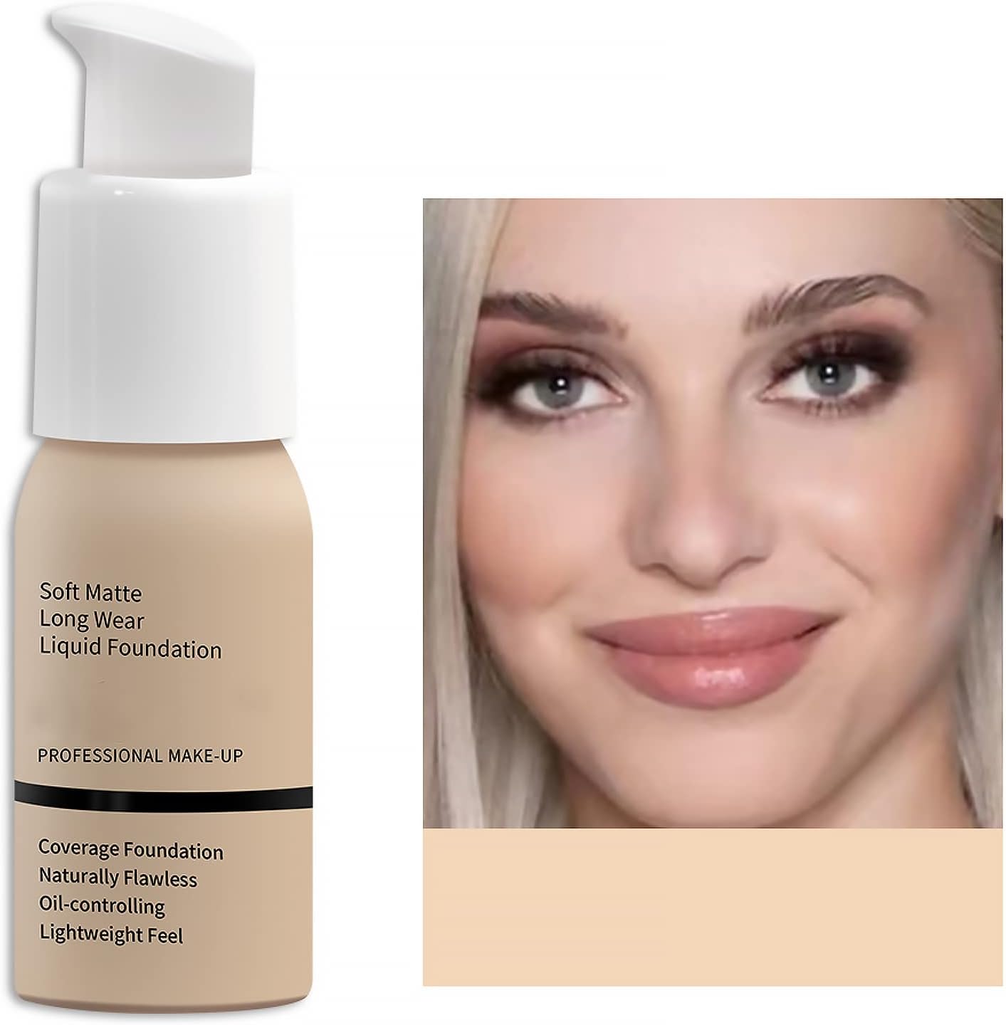 Tongyend Foundation Full Coverage, Long Lasting Smooth Foundation