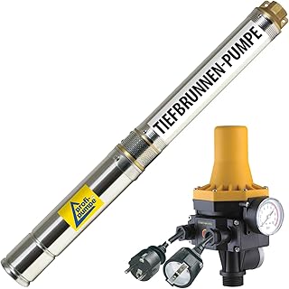 Brunnenpumpe Tiefbrunnenpumpe Tauchdruckpumpe Rohrpumpe Gartenpumpe Brunnen-Star Die Energie-Spar Brunnen (2 Zoll - 370 Watt mit DW)