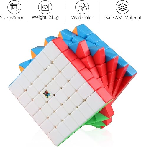 Miniatura 6 de D-FantiX Juego de cubos de velocidad, Moyu 2x2 3x3 4x4 5x5 6x6 Speed Cube Set
