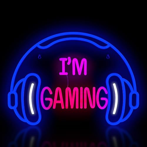 Miniatura 8 de Letreros de neón King para decoración de pared, letreros de luz LED azul, corona dorada, luces de neón estéticas, interruptor alimentado por USB,