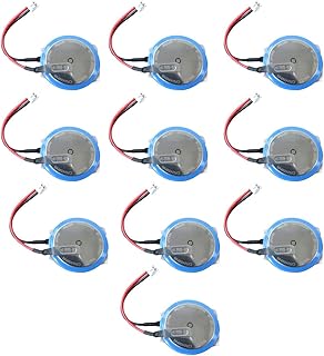 BALOLO (10-Pack) CR2450HR 3.0V 550mAh Lithium Battery Compatible for Mitsubishi PLC FX3U-32BL FX3U-128M Touch Screen Butto...