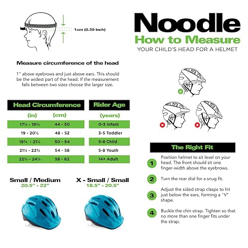 Miniatura 2 de Joovy - Casco Noodle Negro, Azul / Patchwork, Azul (Arándano), Verde (Greenie), Anaranjado, Rosa/Rebel Fun., Rojo