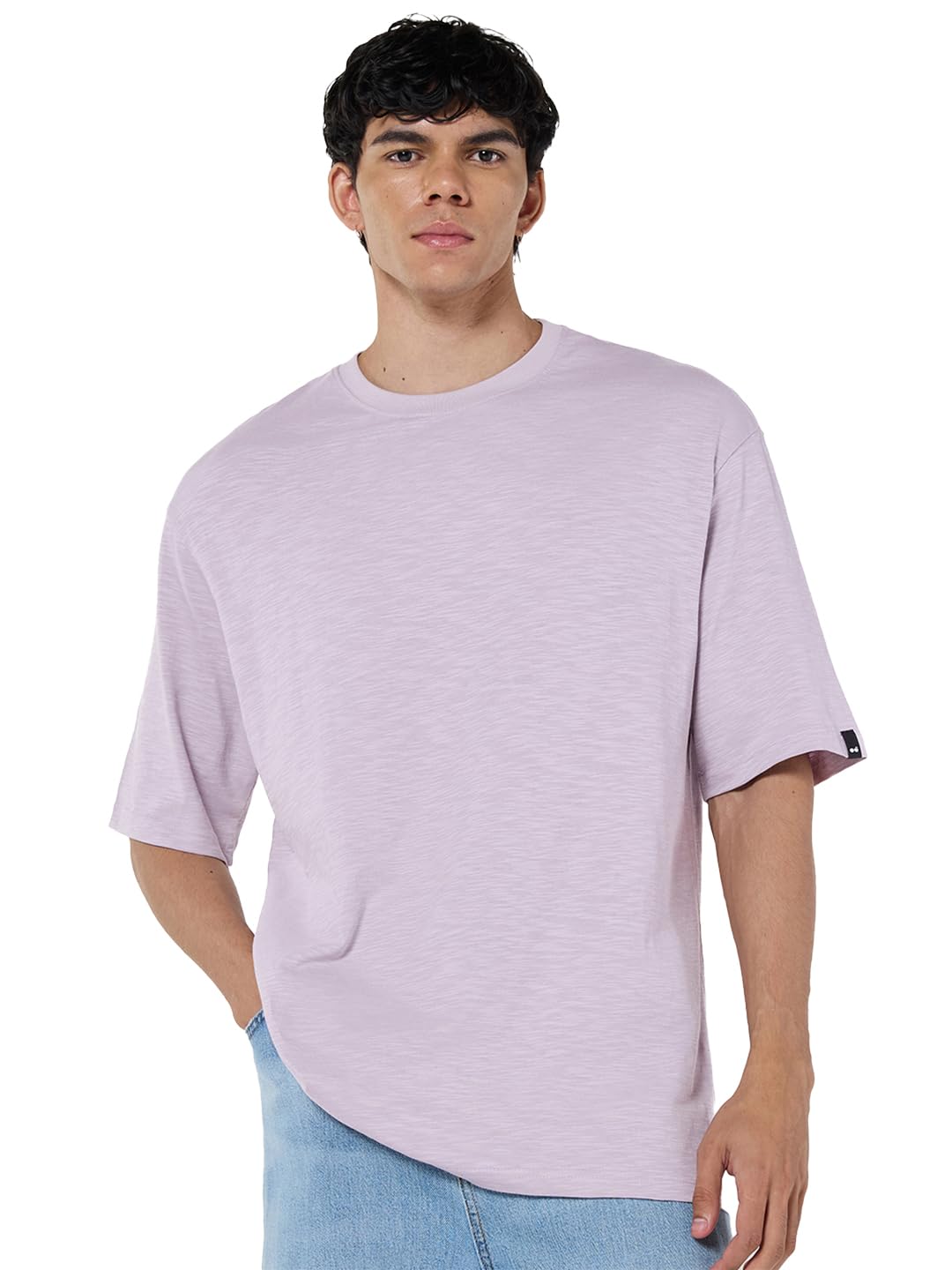 bewakoof Men's Solid Oversized Fit T-Shirt-picture-28