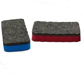 Roleine 2PC Magnetic Eraser, Dry Wipe Eraser, White Board Erasers, Magnetic Dry Erase Erasers, Dry Erase Board Erasers, Magnetic Whiteboard Eraser, Dry Erasers for White Board (WIILLBBeauty-W05)