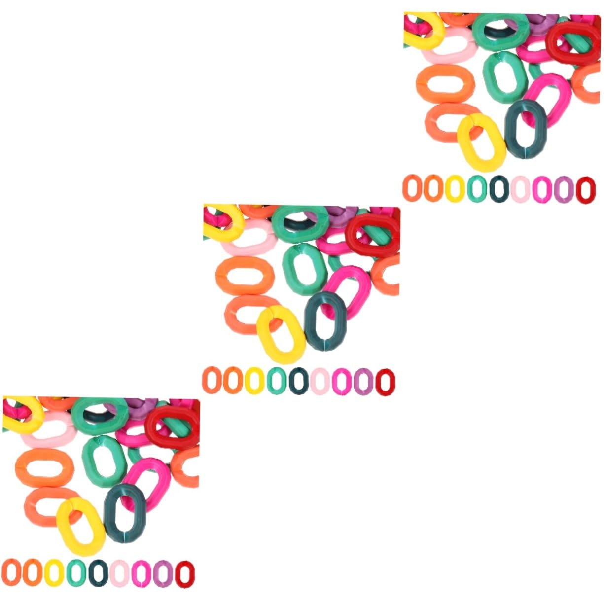 Anneaux de liaison acryliques connecteurs ouverts TEHAUX pour accessoire DIY et chaîne de lunettes