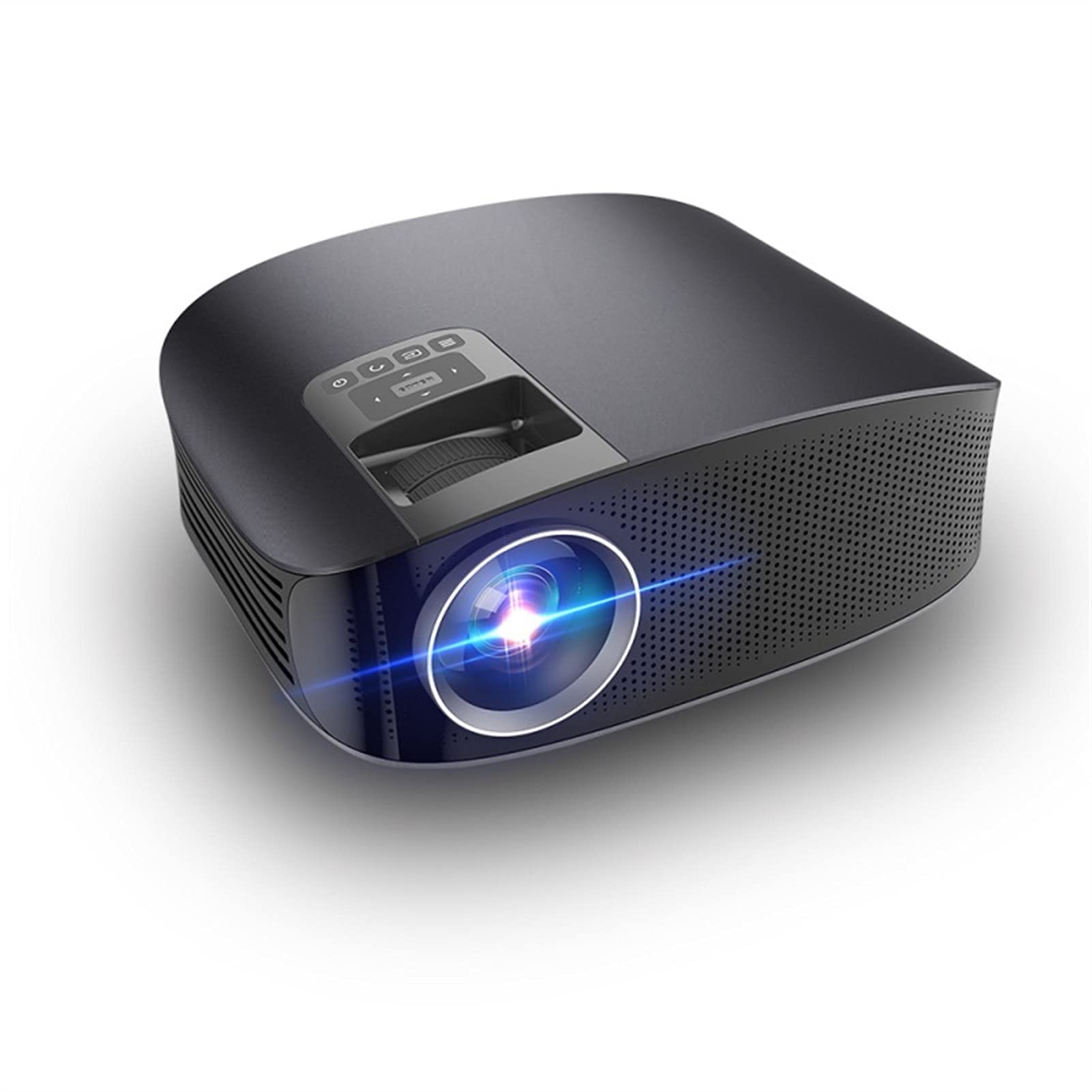 Video Projector Projector Office Teaching Projector Mobile Phone with Screen Connection Home Theater Wireless WiFi Home HD 1080P Portable Bedroom Projection Wall Cast Screenless TV