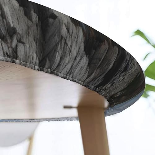 Miniatura 5 de Lighthouse - Mantel redondo con borde elástico, diseño de mar y océano, M-54 pulgadas, fundas decorativas lavables para cocina, comedor, fiestas al