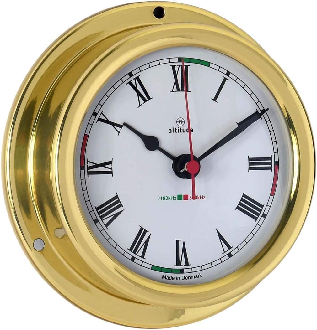 Delite Altitude Ships Clock brass roman 5Inch - Image 5