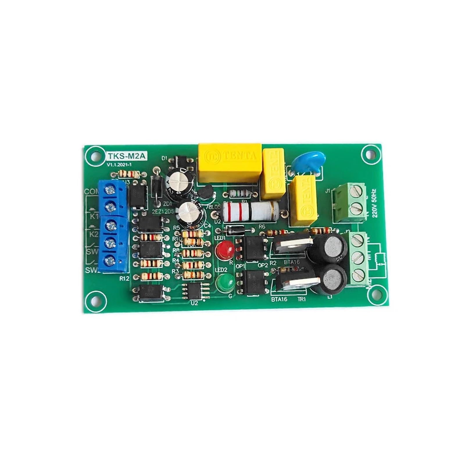 Controlador de Motor TKS-M2A AC220V, placa de Control de Motor de avance y marcha atrás con módulo de accionamiento de interfaz I de límite, salida SCR Liftin