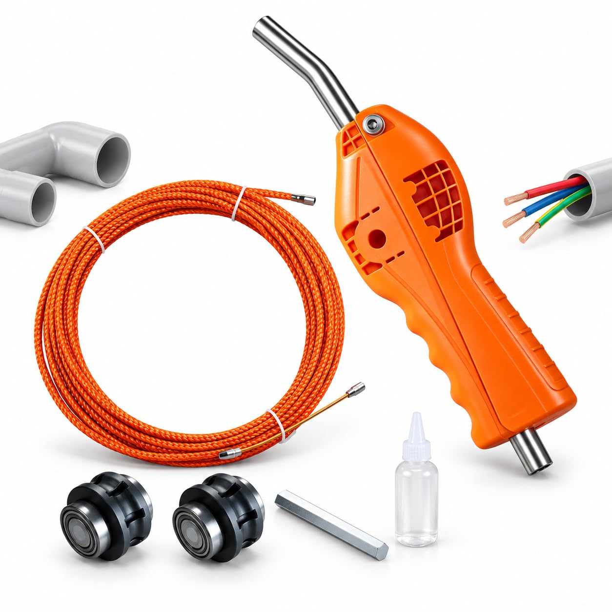 Strumento semiautomatico per filettare cavi, tubi da 5,5-6,0 mm