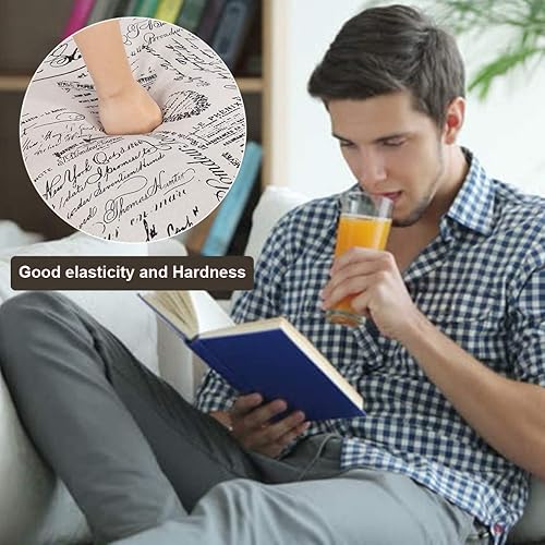 Miniatura 4 de BestMassage silla con diseño moderno de tela sin reposabrazos de comedor con patas de madera maciza, Tela, Style-1