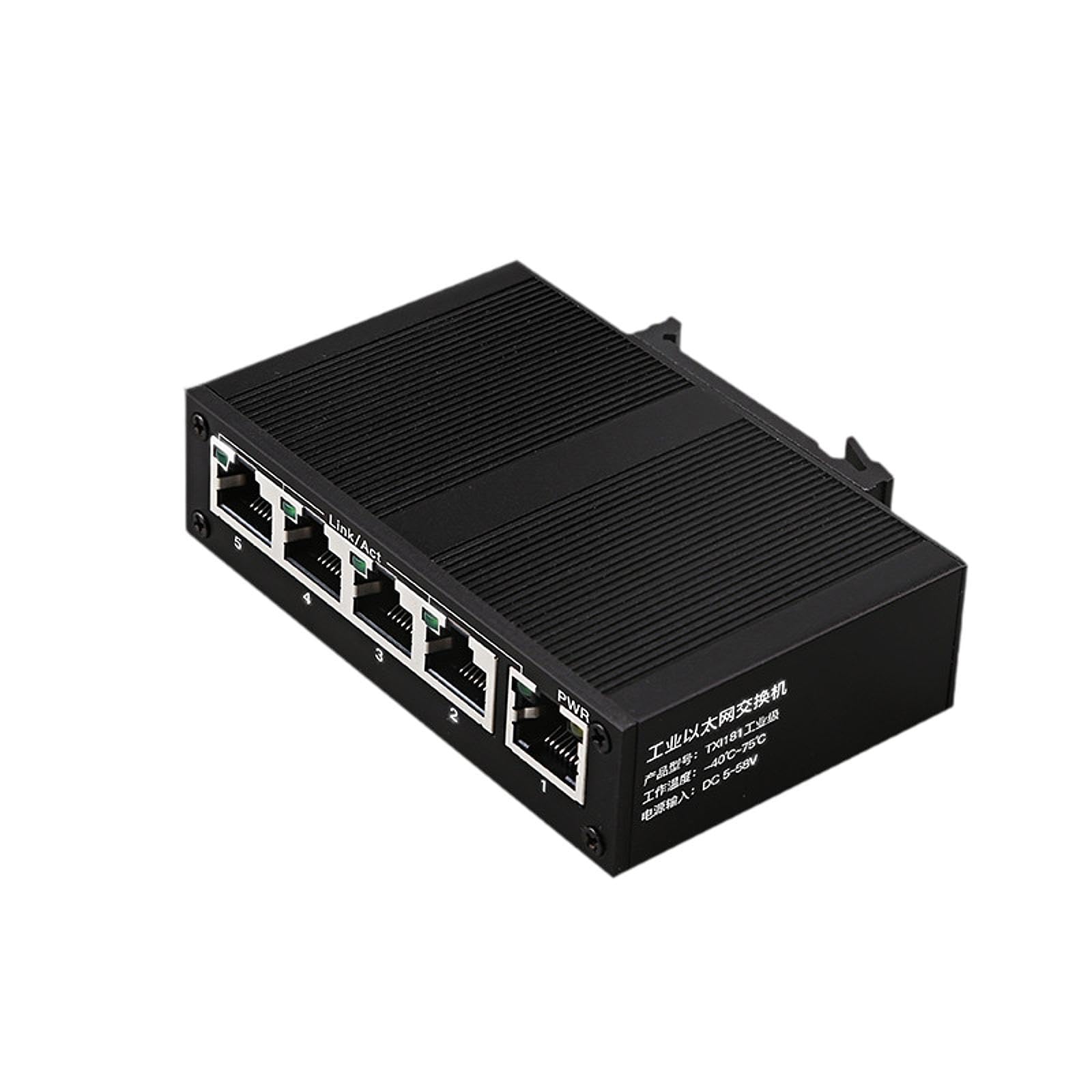 Lot de 5 commutateurs Ethernet 10/100 Mbps 1 Gbit/s Capacité de commutation 5 ports Ethernet Splitter