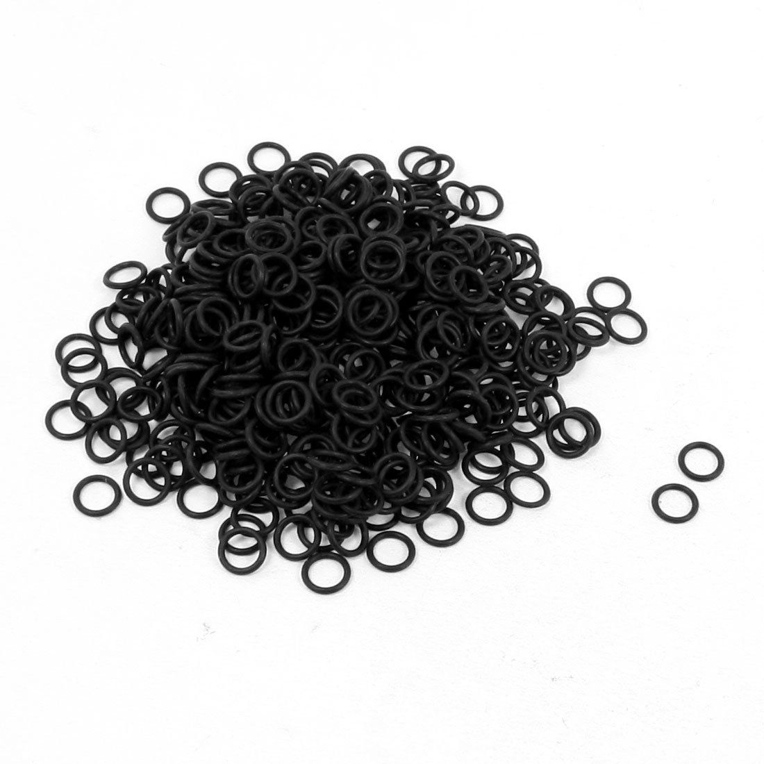 7 mm x 1 mm Rubber gasketet Oil-Filtered O-Rings gasketets 500 Pieces