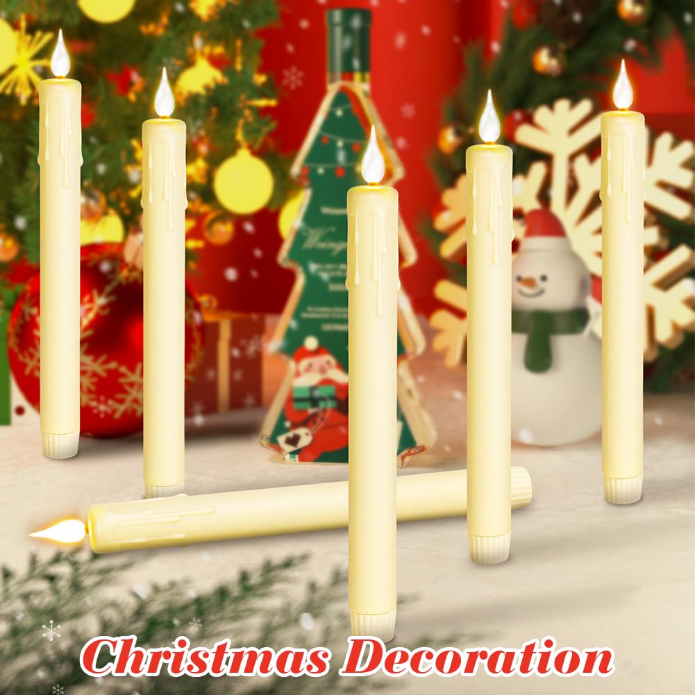 VANKER Lot De 12pcs Bougies LED à Piles Sans Flamme Pour Party Mariage Halloween Anniversaire