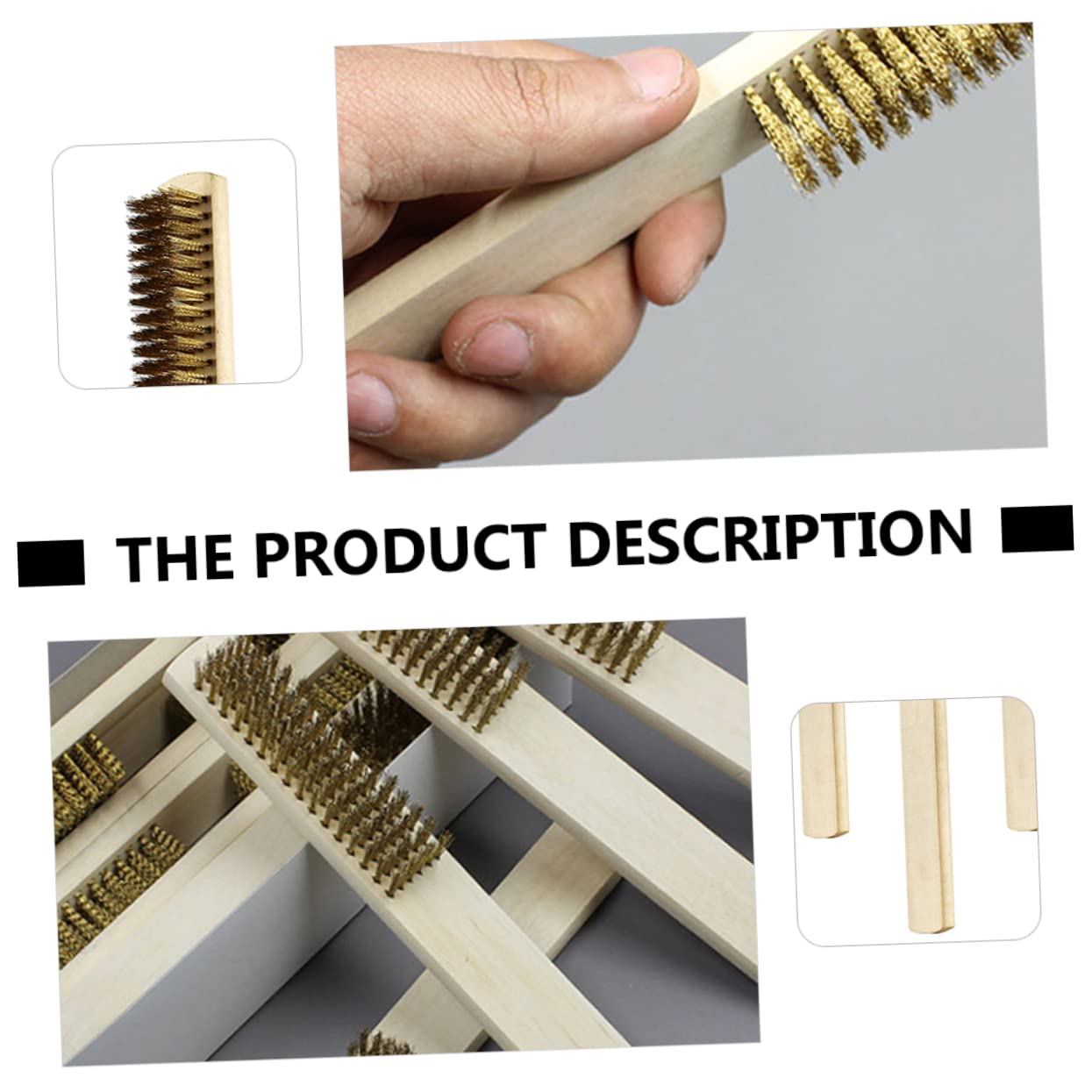 STOBAZA Polishing Wire Brush 6pcs Wire Brush Set Crimped Cup for Metal Steel Cleaning