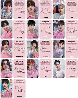 Kpop Seventeen Lightstick Card LOMO Card Photocard Gift for Fans S.COUPS JEONGHAN JOSHUA JUN (seventeen-3)