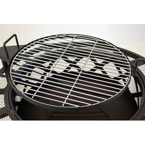 Outdoor Leisure Products Model 5511 32'' Roundup Fire Pit With Adjustable 20 Inch Cooking Shelf, Black #TOP4