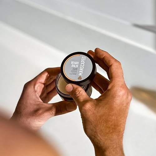 Miniatura 4 de MANSCAPED Kit de cuidado de barba incluye champú y bálsamo hidratante para barba ultra premium cepillo suave peine y tijeras de precisión para aseo