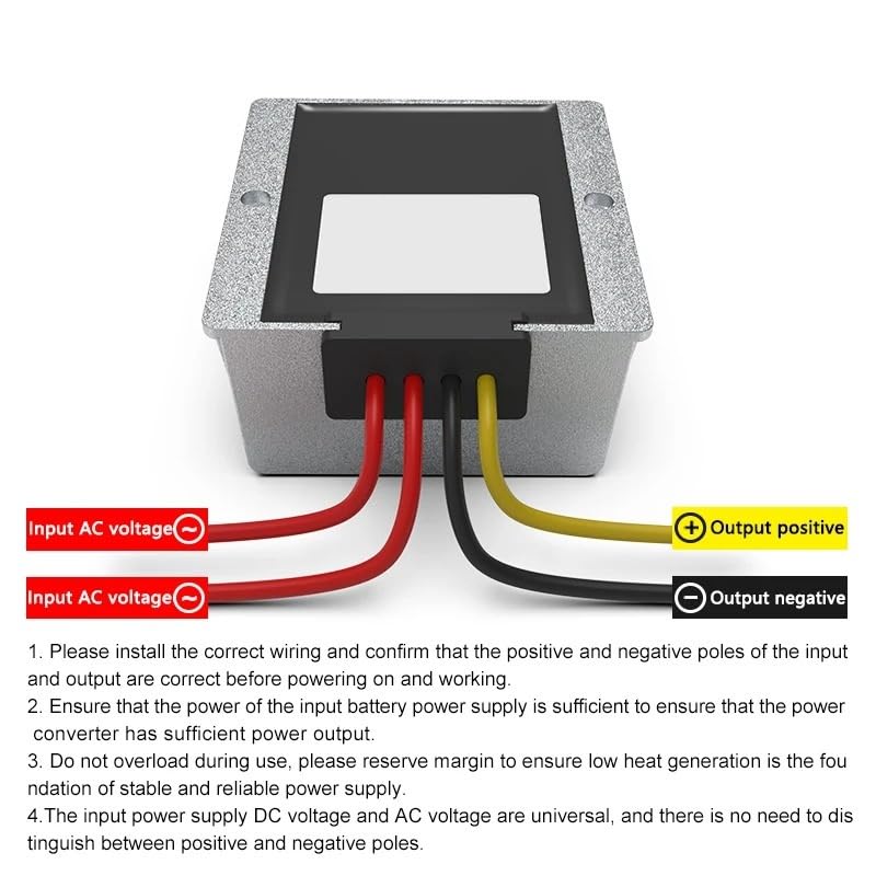 AC 12 V 24 V Step-down na DC 12 V Step-down Transformator regulator napięcia AC36V 48 V na 12 V Step-down konwerter mocy Adapter pokładowy(6A,AC12V24V(12-28V))