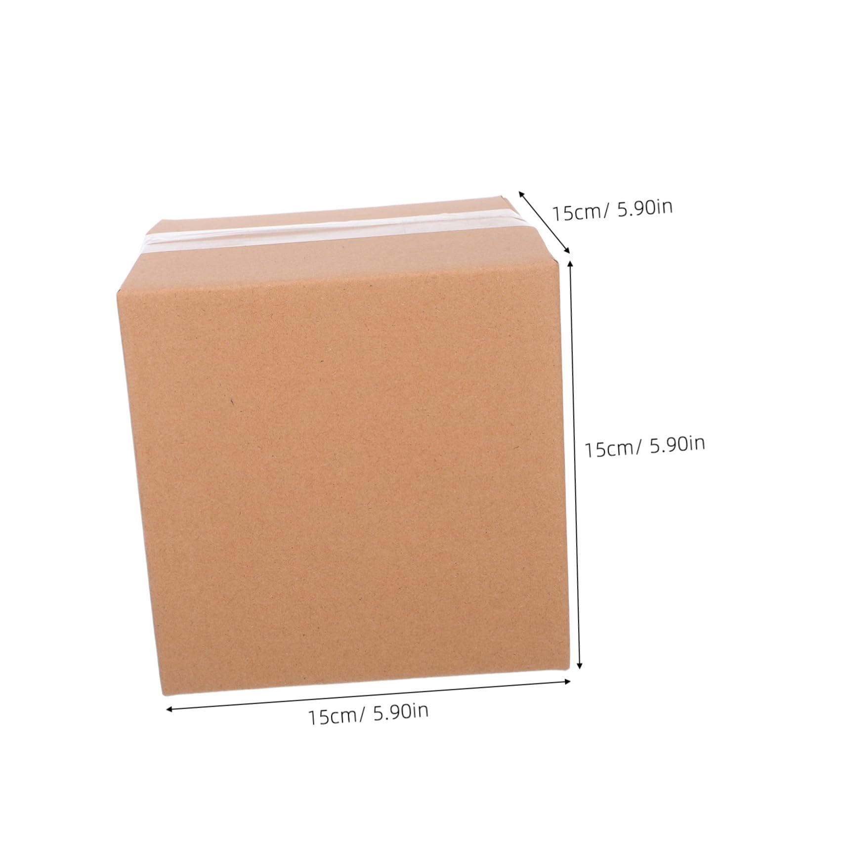 DOITOOL 15 Piezas Cajas Cuadradas de Cartón Marrón para Envío Paquete de Unidades Cajas Resistentes de Cartón Corrugado para Embalaje y Almacenamiento Suministros para Pequeñas