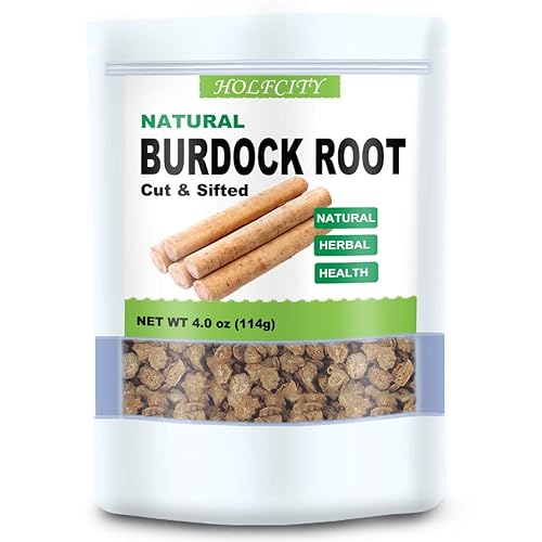 Té natural de raíz de bardana, cortado y tamizado (4.0oz, 4.02 oz)