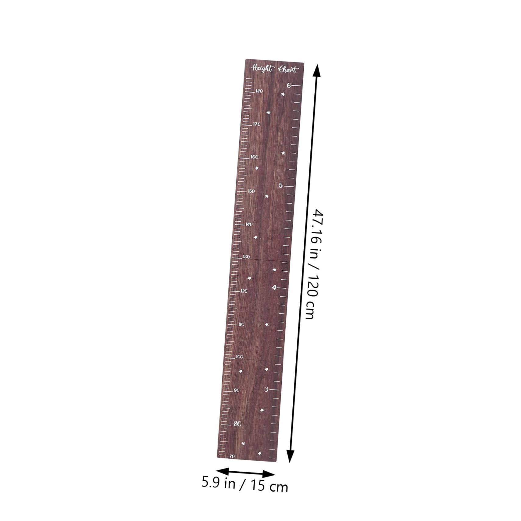 SOIMISS Toise Murale Bois pour Mesure Garçon Fille Installation Facile avec Ruban Adhésif Mousse Décoration Chambre Unisexe Cadeau Anniversaire et Fête des Mères