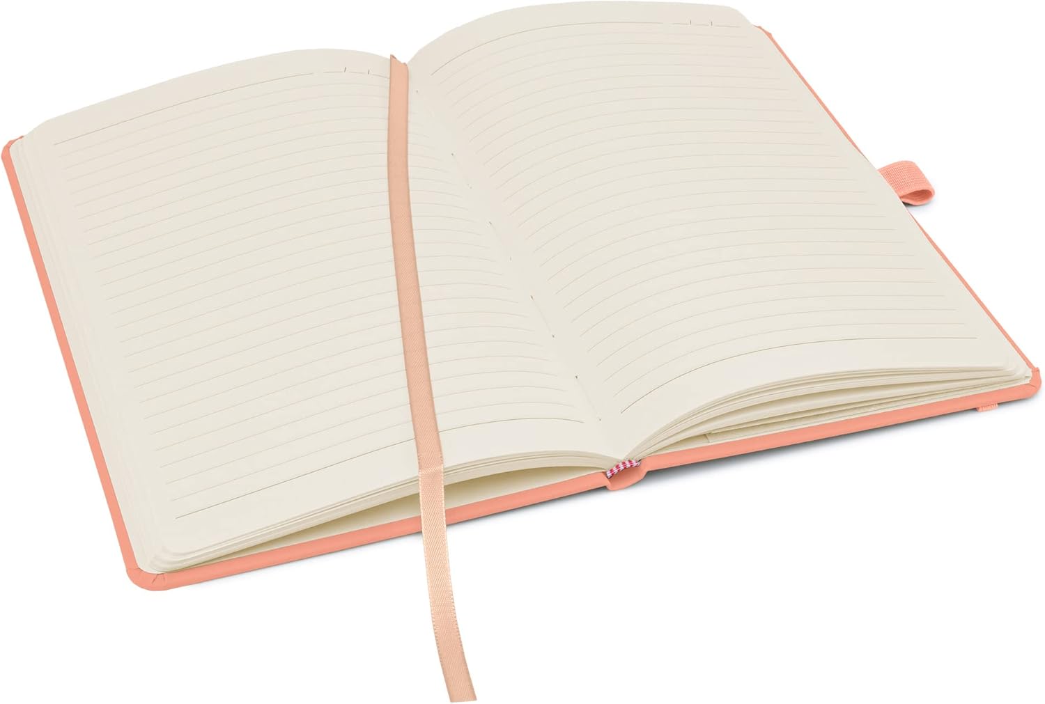 Notes London Eco A5 Notebook with Lined Pages, Pen Loop, Ribbon, Date Marks and Paper Pocket, Medium Hardback Journal, Note - Image 5