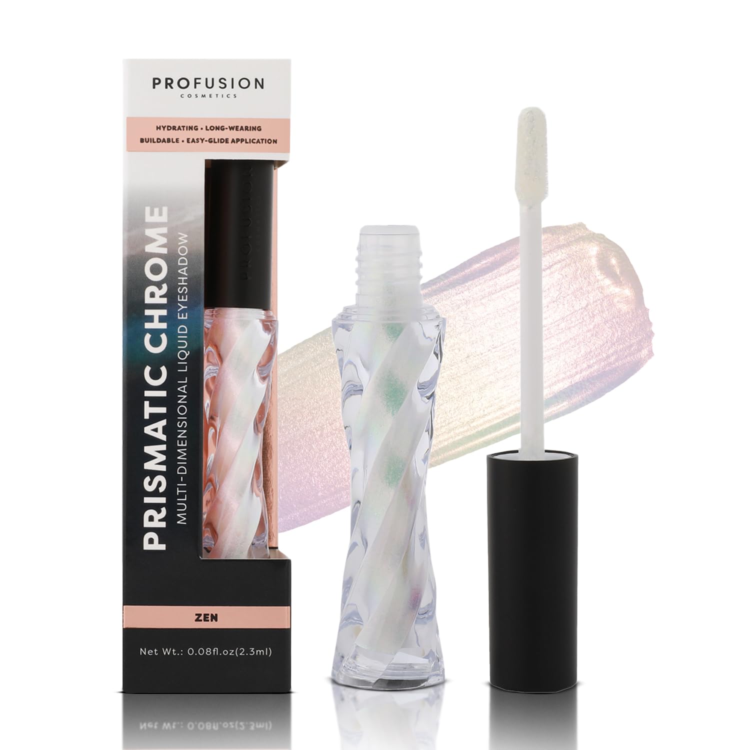 Profusion Cosmetics Liquid Eyeshadow - Prismatic Chrome 6 Stunning Shades, Intense Pigment and Lightweight Texture, Blendable & Long-Wearing Formula,