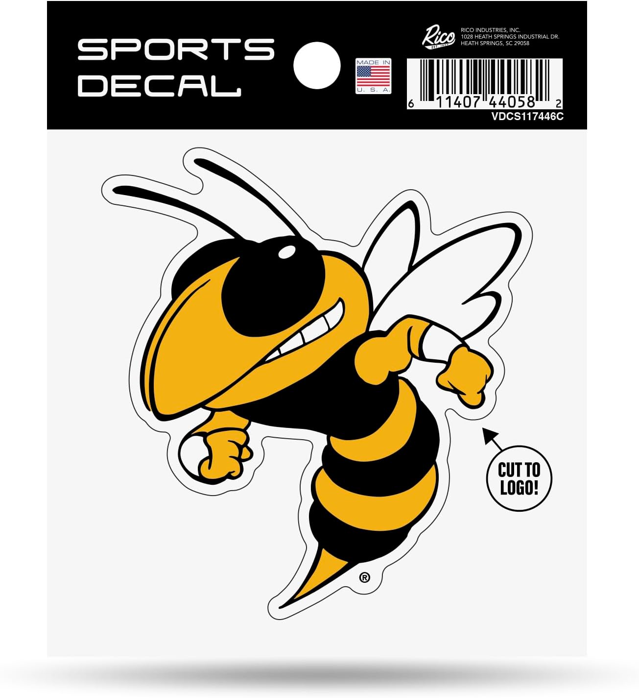 Amazon.com: Georgia Institute of Technology Yellow Jackets 4 Inch Vinyl ...