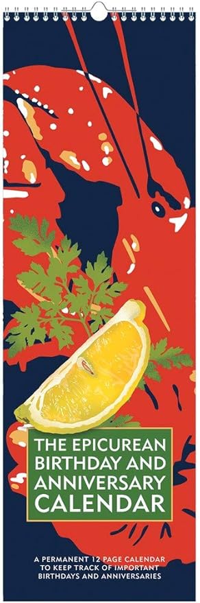 Linnea Design Epicurean Birthday and Anniversary Perpetual Calendar for Importan