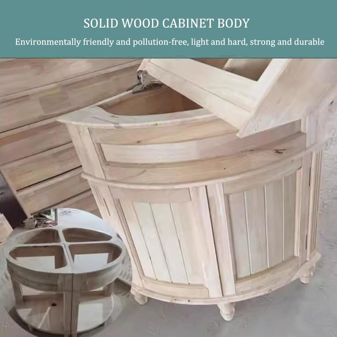 Corner Bathroom Vanity with Sink and Top Mirror Cabinet, Bathroom Storage Cabinet, Solid Wood Single Sink Floating laundry tub with Shelf Organizer Corner Cabinet for Kitchen, Living Room(White,40CM/1