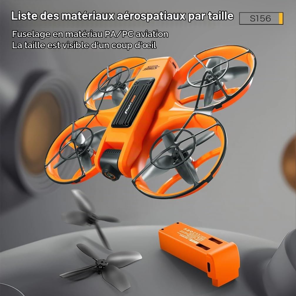 Nouveau Drone S156 4k Professionnel HD, caméra Grand Angle, WiFi FPV, rc, Maintien en Hauteur, hélicoptère, Grand écran, quadricoptère Pliable, Jouets,A,Triple Battery