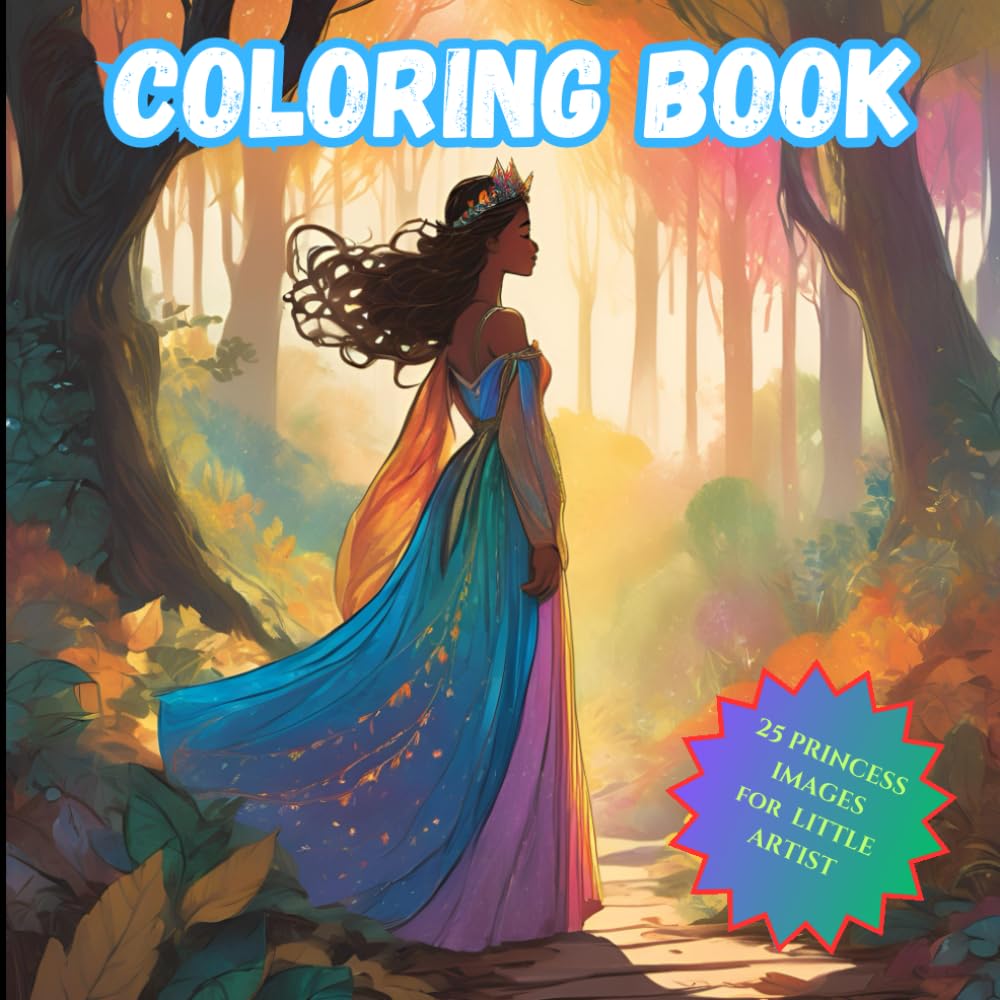 Coloring Book: Princess coloring book