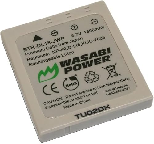 Wasabi Power Batería para Samsung SLB-0737, SLB-0837 y Samsung Digimax i5, i6 PMP, i50, i50 MP3, i70, i70S, L50, L60, L67, L73, L80, L700, L700S,
