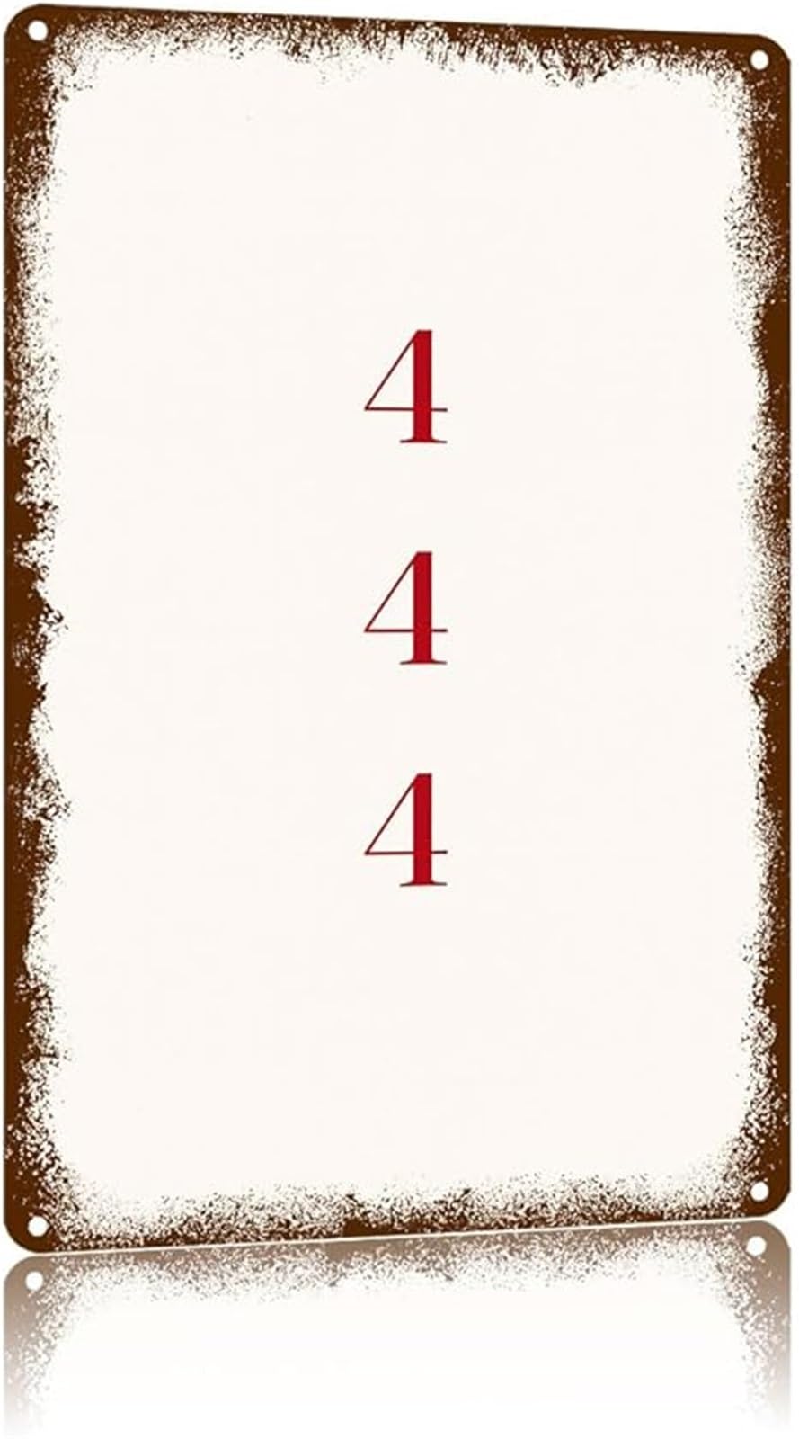 CZMDKEXM Vintage Aluminum Plaque with Spiritual Symbol Red Minimalist Text Art Metal Sign for Wall Decor (8 X 12 in)