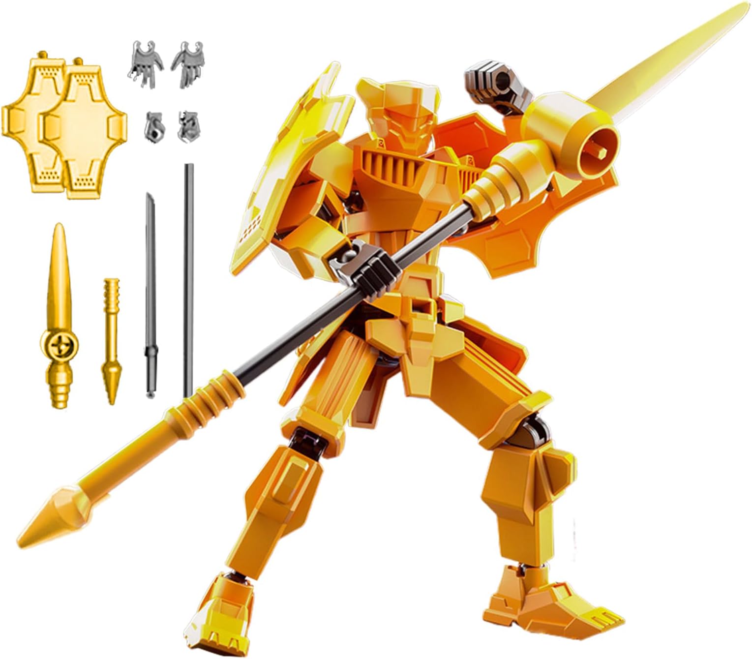 3D Action Figures, Multiple Action Figures, 3D Printed Movable Action Figure with Multiple Joints, 13 cm / 5.12 Inch Unique Collectibles Multi-Jointed Movable Robot Action Figure for Desk Dec