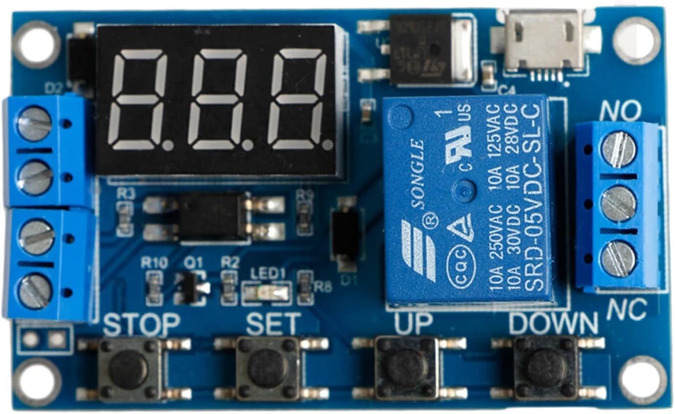 6-30V Relay Module Switch Trigger Time Delay Circuit Timer Cycle Adjustable