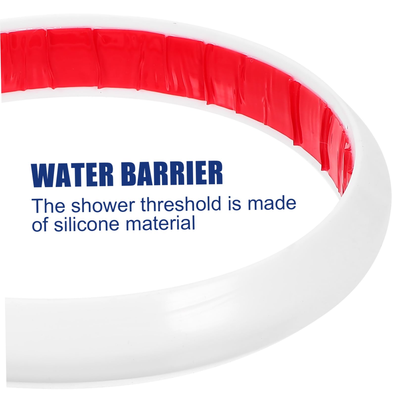 Mipcase Shower Threshold Shower Guard Self-Adhesive Water Barrier Strip Soft Flexible for Tub Kitchen Sink