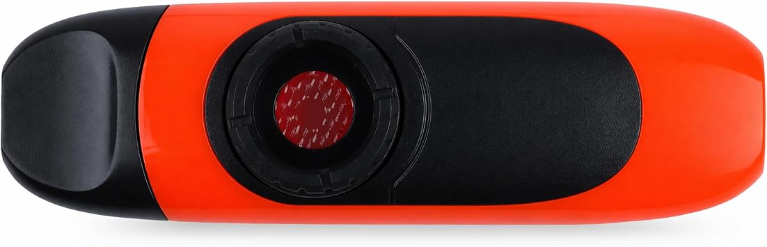 Electric, 4.3in Professional with Pickup & Adapter, Adjustable Tone Musical Instruments, Colorful os with Flute Diaphragms, Food Grade Mouthpiece for Music Lovers Red