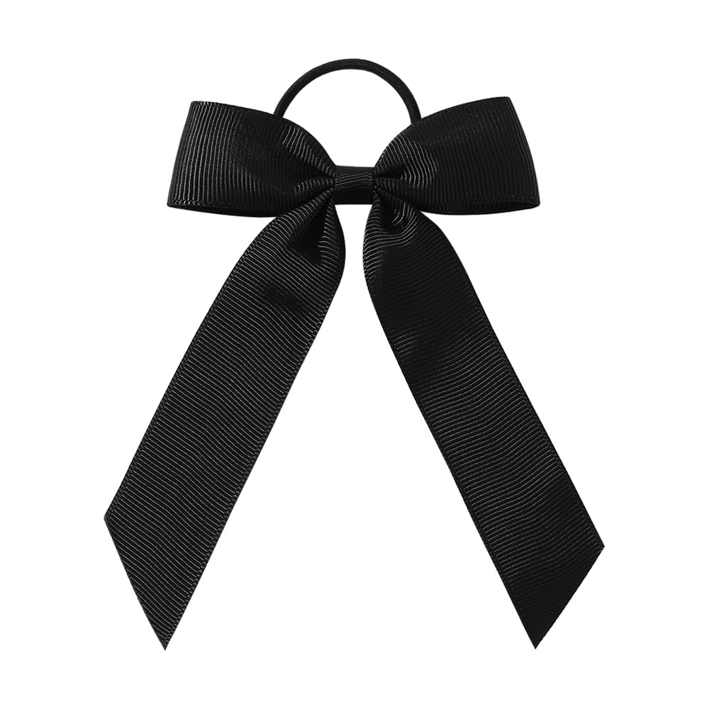LATEAU Ribbon Bows 10PC Ribbon Hair Bows Elastic Ties Hair Accessories for Girls Toddler(13)