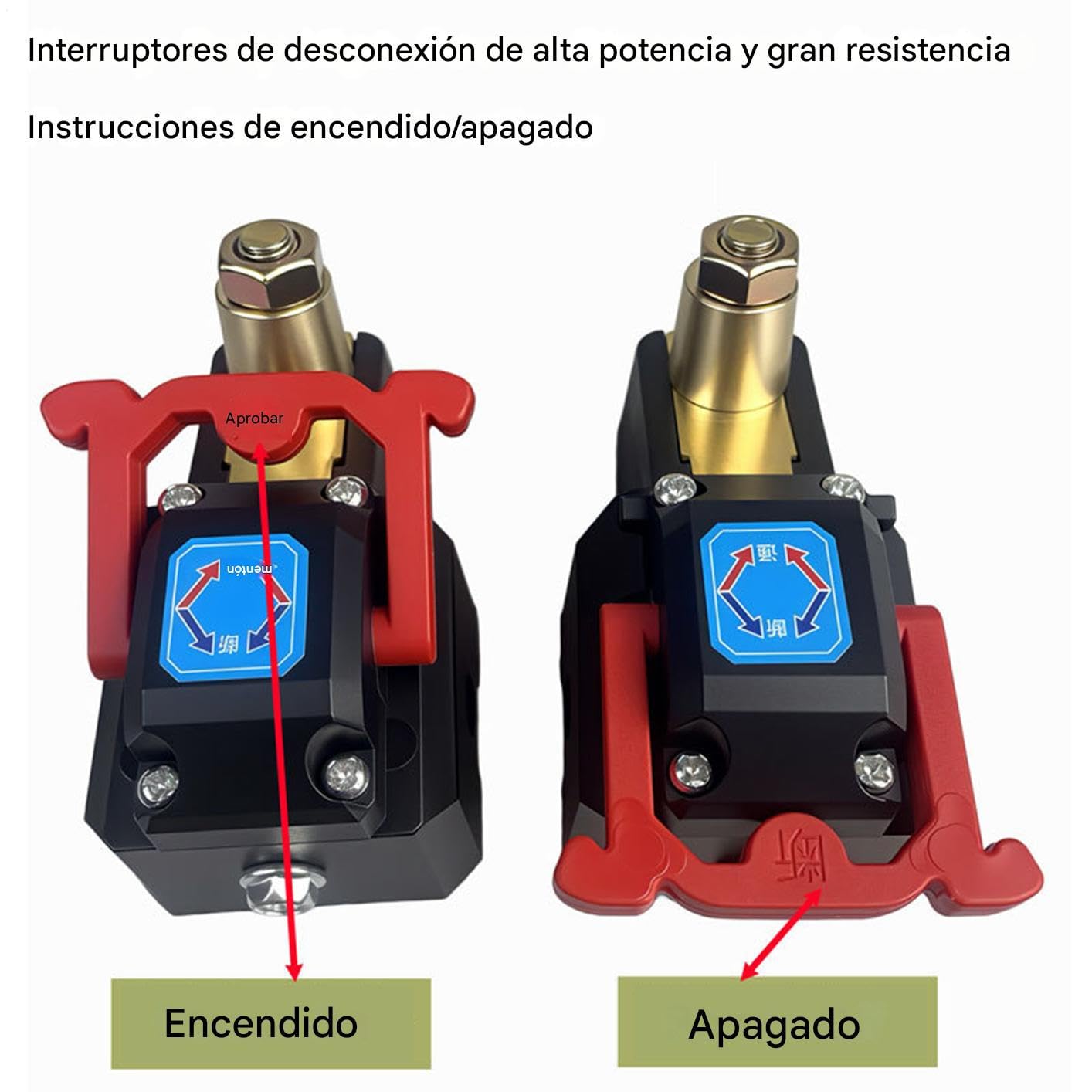 Interruttore di Disconnessione Batteria per Autovettura, Controllo con Maniglia Antiscivolo, Imbarcazione Marina, Camper, Camion