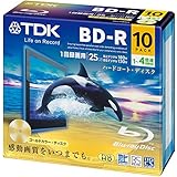 TDK 録画用ブルーレイディスク BD-R 25GB 1-4倍速 ゴールドディスク 10枚パック 5mmスリムケース BRV25B10A